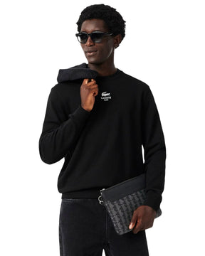 Lacoste Clutch Monogram Noir Gris Nero