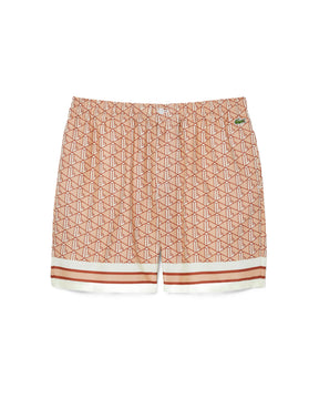 Lacoste Shorts Monogramma Beige