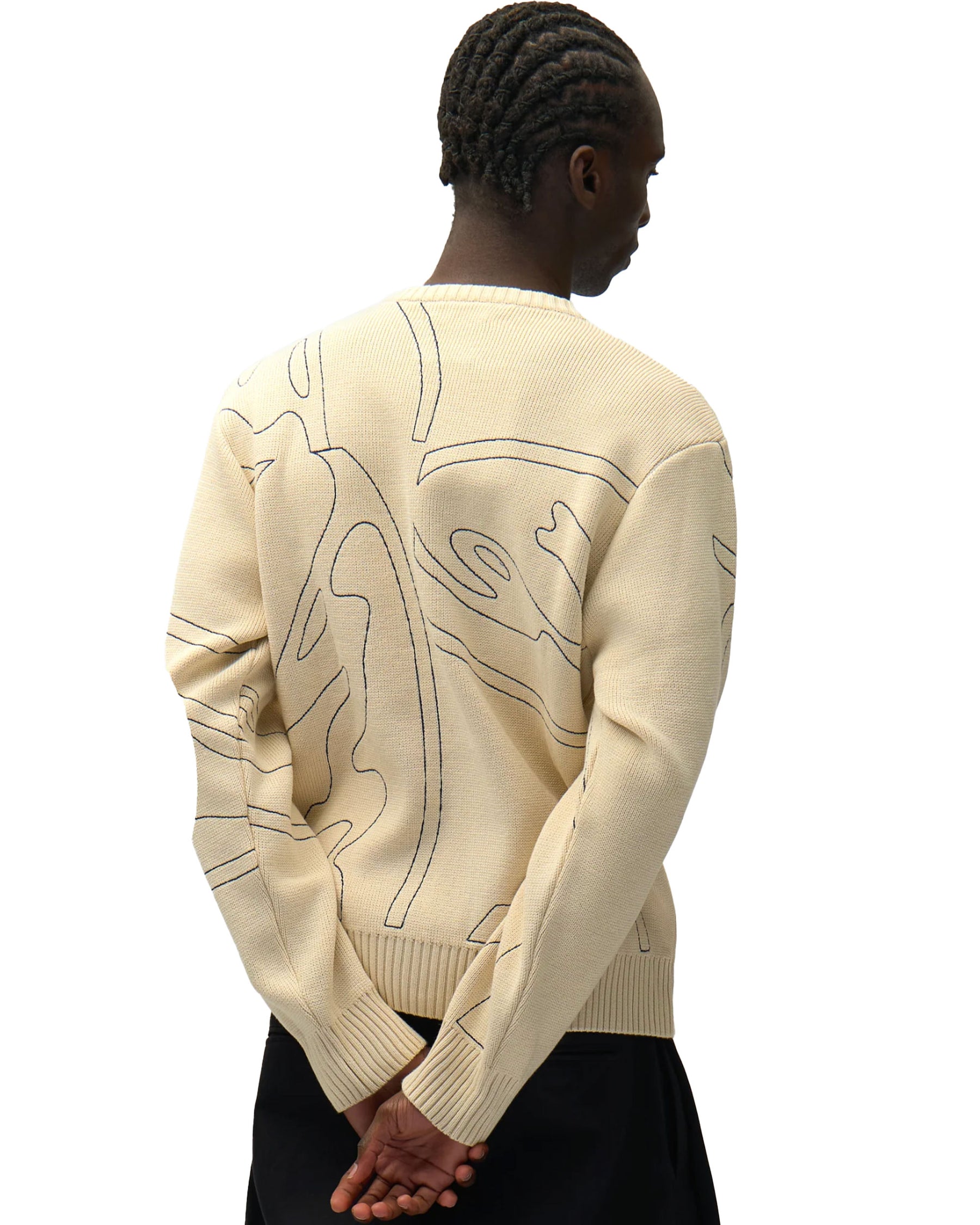Maglione Arte Antwerp Allover Circle Logo Knit Crema