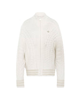 Adidas Cable Knit Firebird Track Top Women's Sweater White