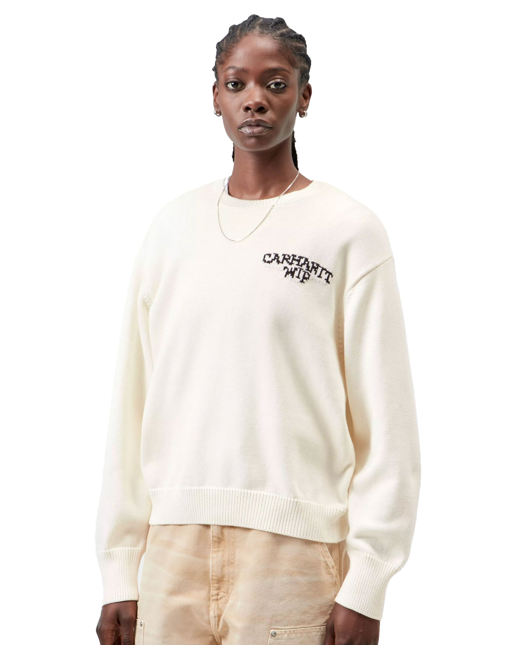 Carhartt Wip Hugging Cats Sweater Wax Beige Women's Sweater