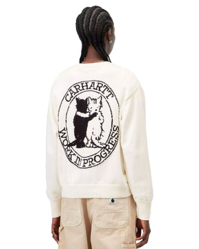 Carhartt Wip Hugging Cats Sweater Wax Beige Women's Sweater