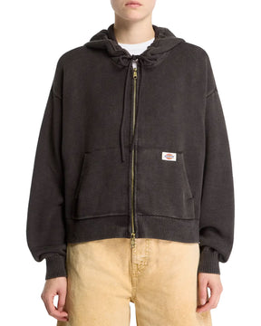 Maglione Donna Dickies Fredonia Zipped Knit Bomber Grigio Scuro