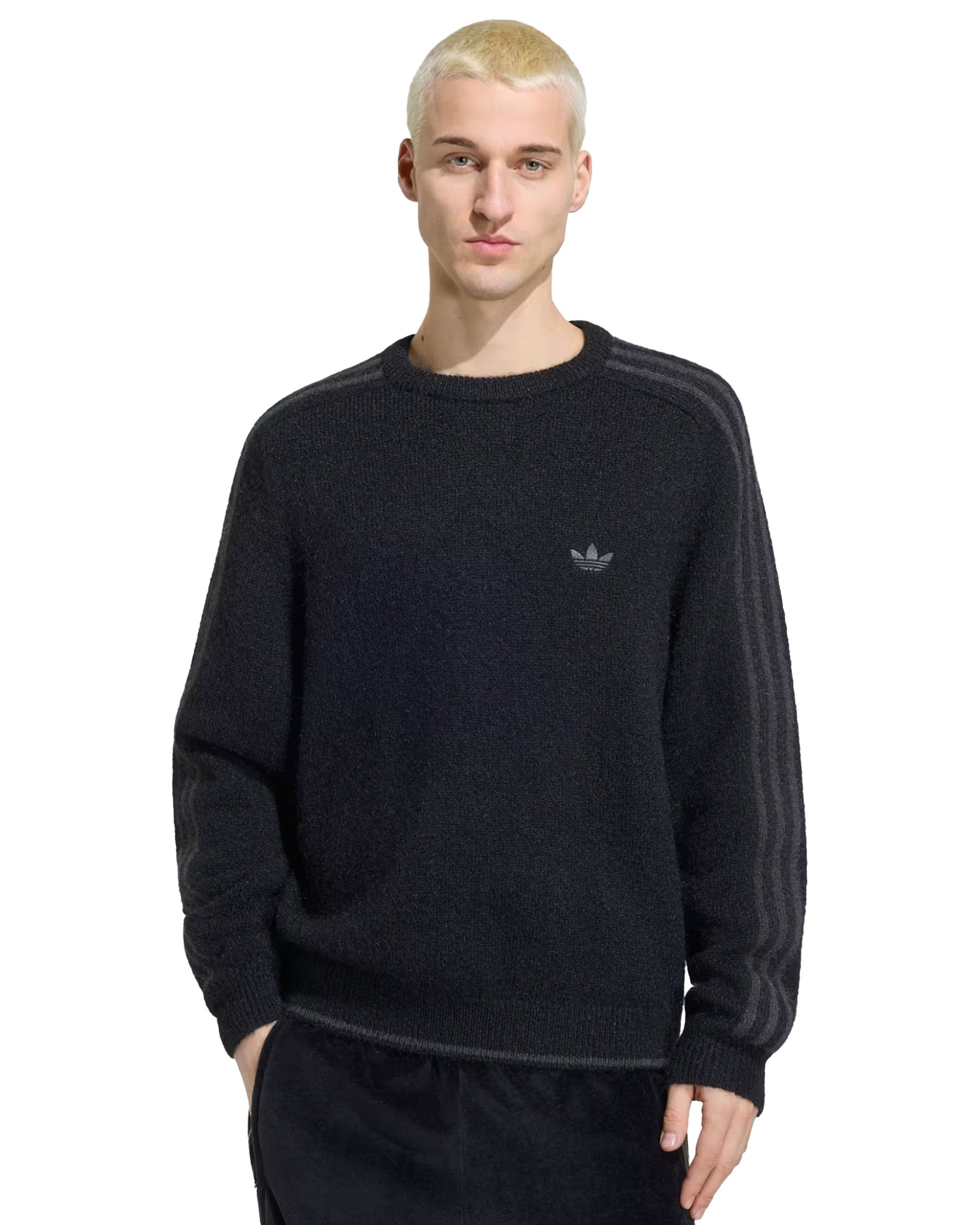Adidas 3S Knit Crew Men's Sweater Black