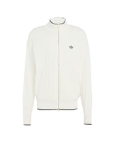 Maglione Uomo Adidas Firebird Cable Knit Track Top Bianco