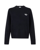 Maglione Uomo Adidas Trefoil Essentials Fully Knit Sweater Nero