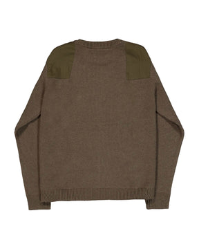 Alpha Industries Knitted Utility Sweatshirt Men's Sweater Mud Olive