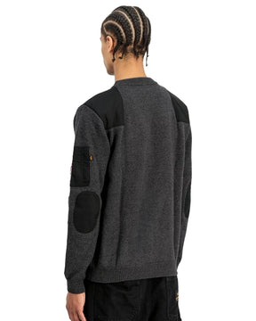 Alpha Industries Knitted Utility Sweatshirt Men's Sweater Black