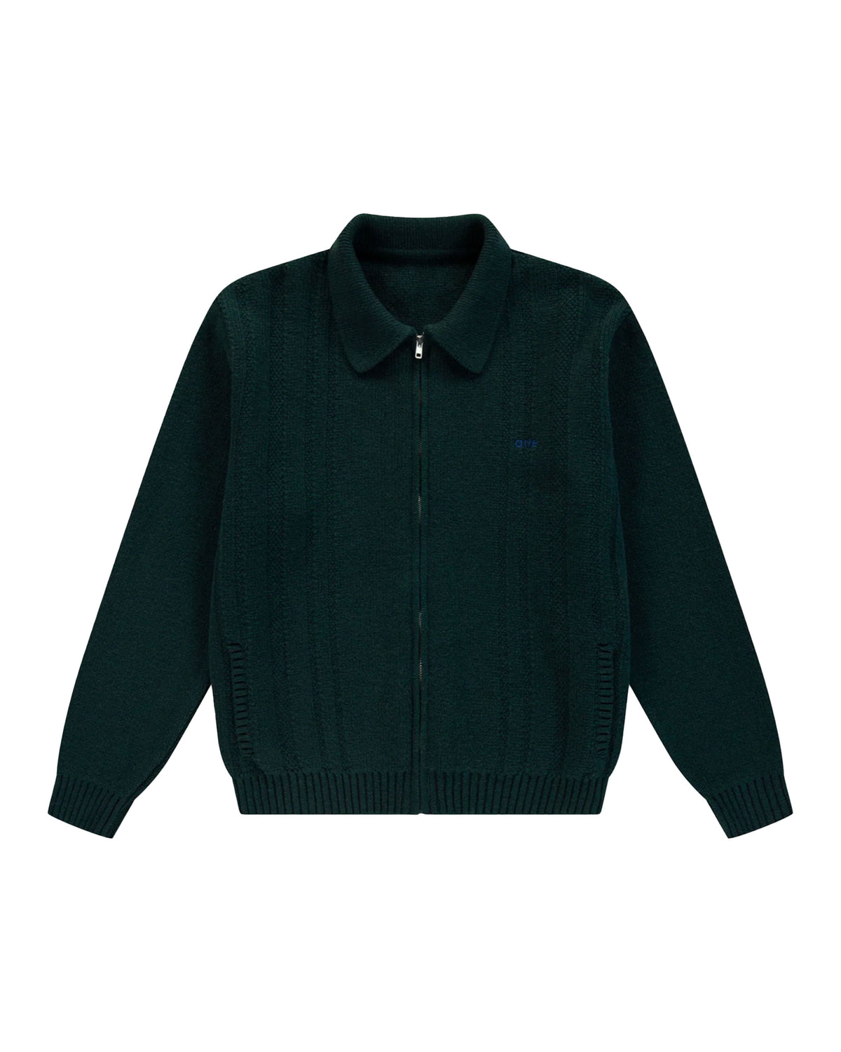 Maglione Uomo Arte Antwerp Cable Knit Zip Cardigan Green