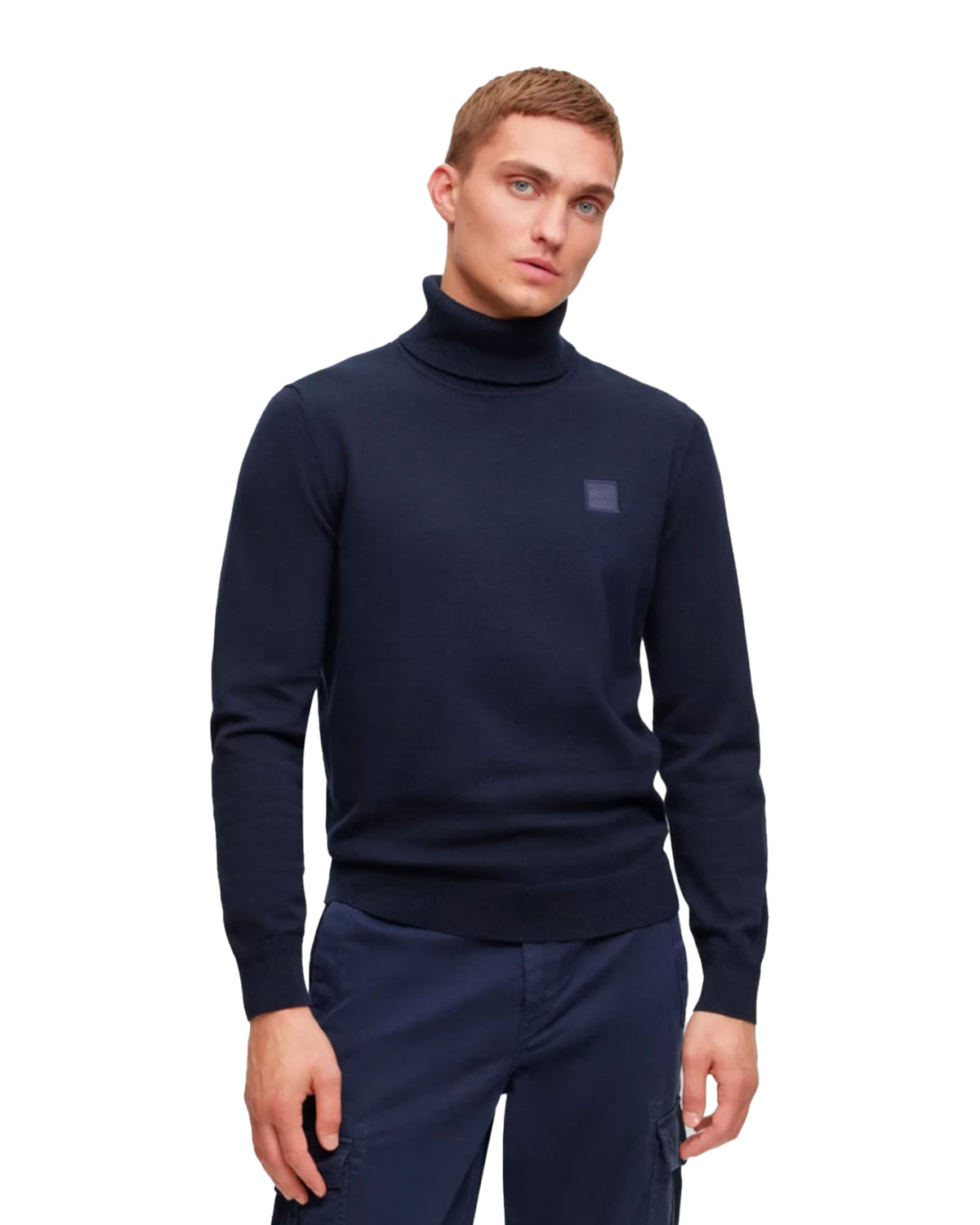 Man Sweater Boss Akiro Blue