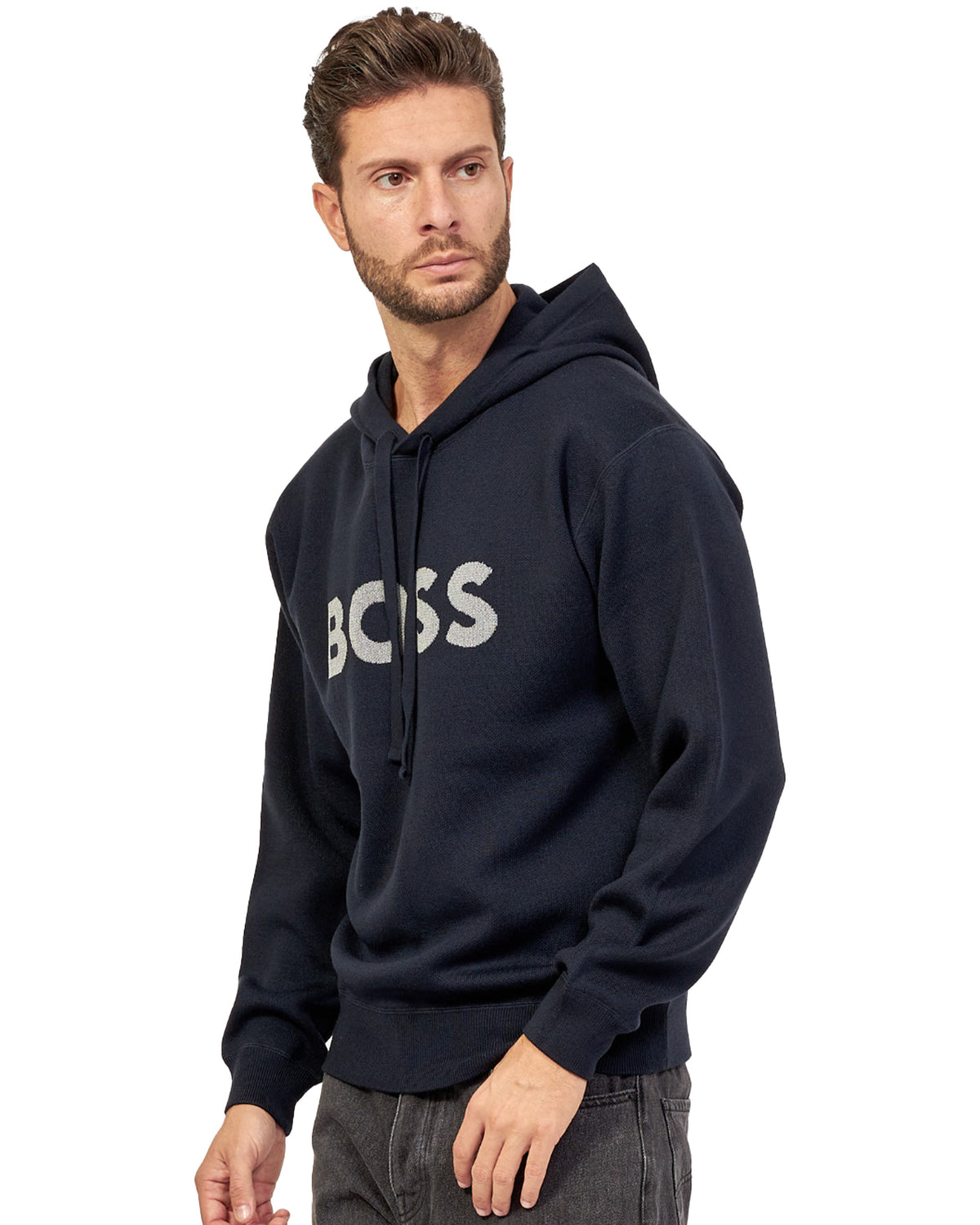 Man Sweater Boss Kallivan Blue