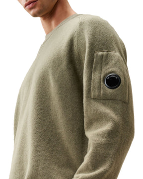 CP Company Lambswool Grs Crewneck Sweater Fallen Rock Men's Sweater