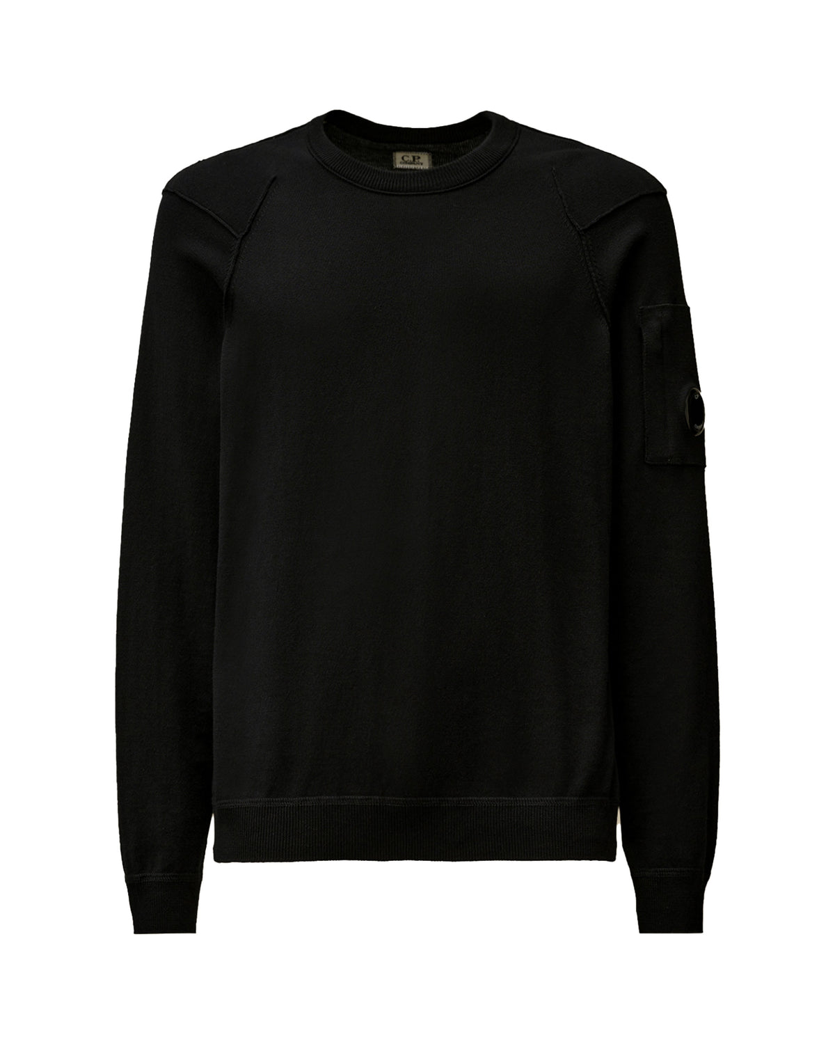 CP Company Sea Island Crew Neck Lens Knit Total Eclipse