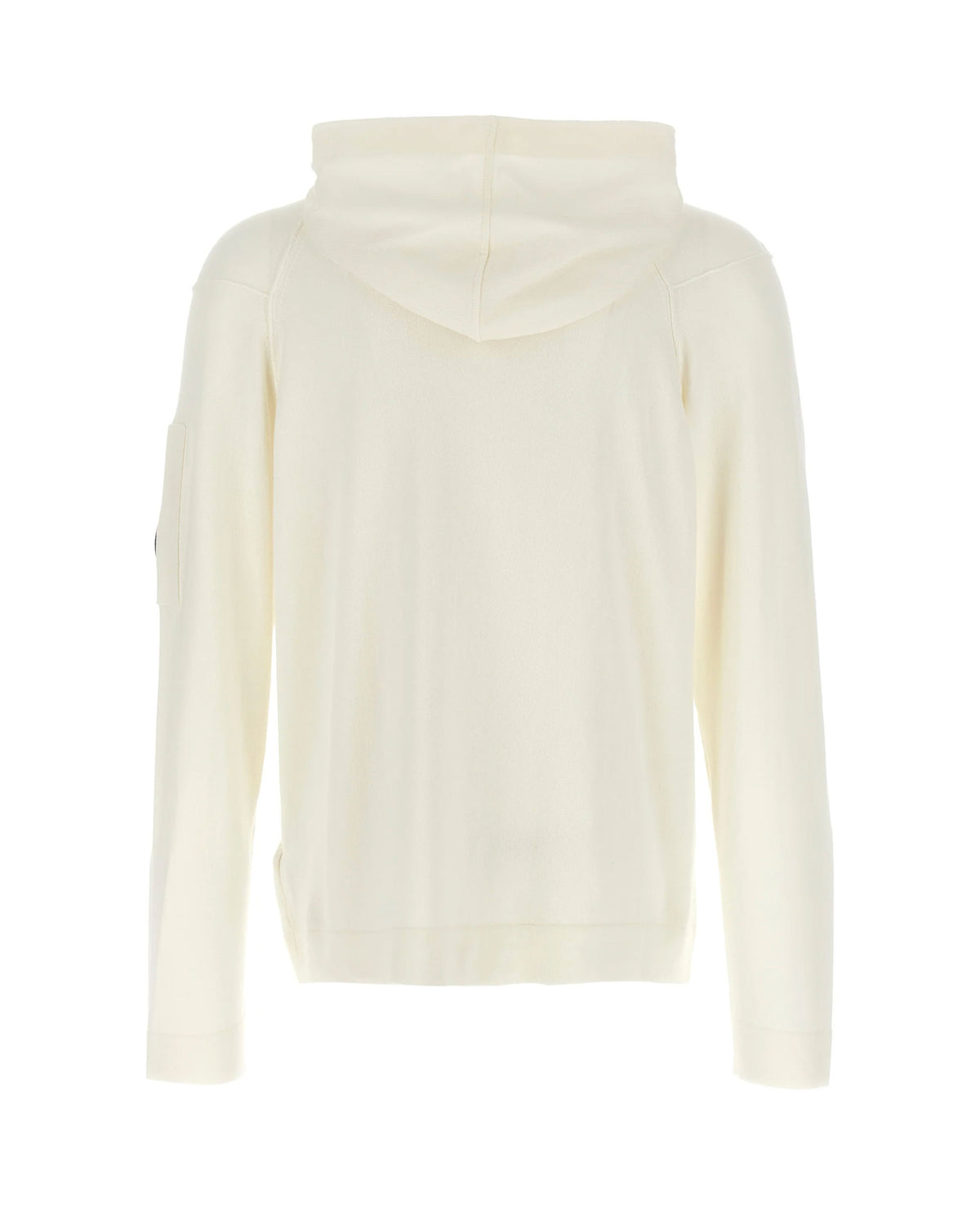 CP Company Sea Island Hooded Lens Knit Gauze White