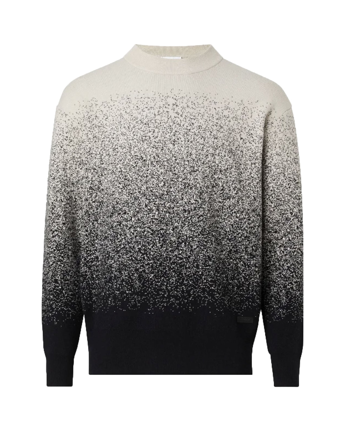 Maglione Uomo Clavin Klein Ombre Jacquard Sweater Nero