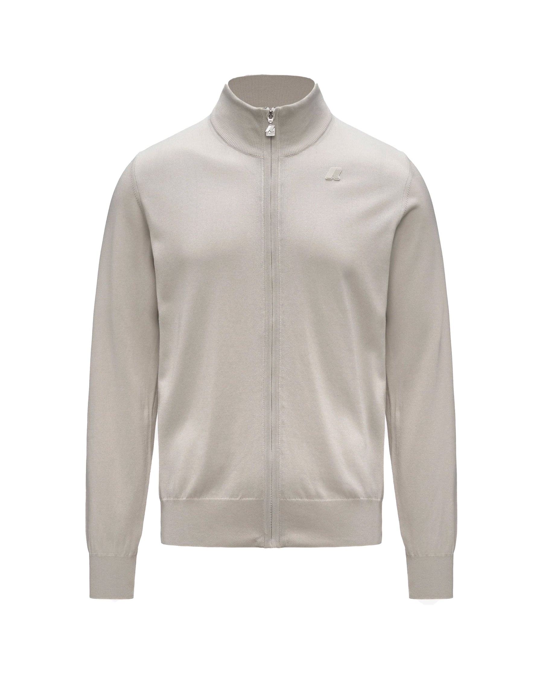 Maglione Uomo K-Way Finny Full Zip Beige