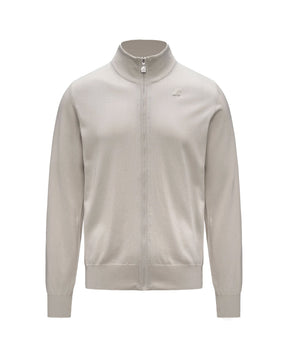Maglione Uomo K-Way Finny Full Zip Beige