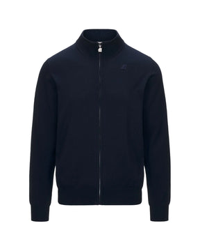 Maglione Uomo K-Way Finny Full Zip Blu