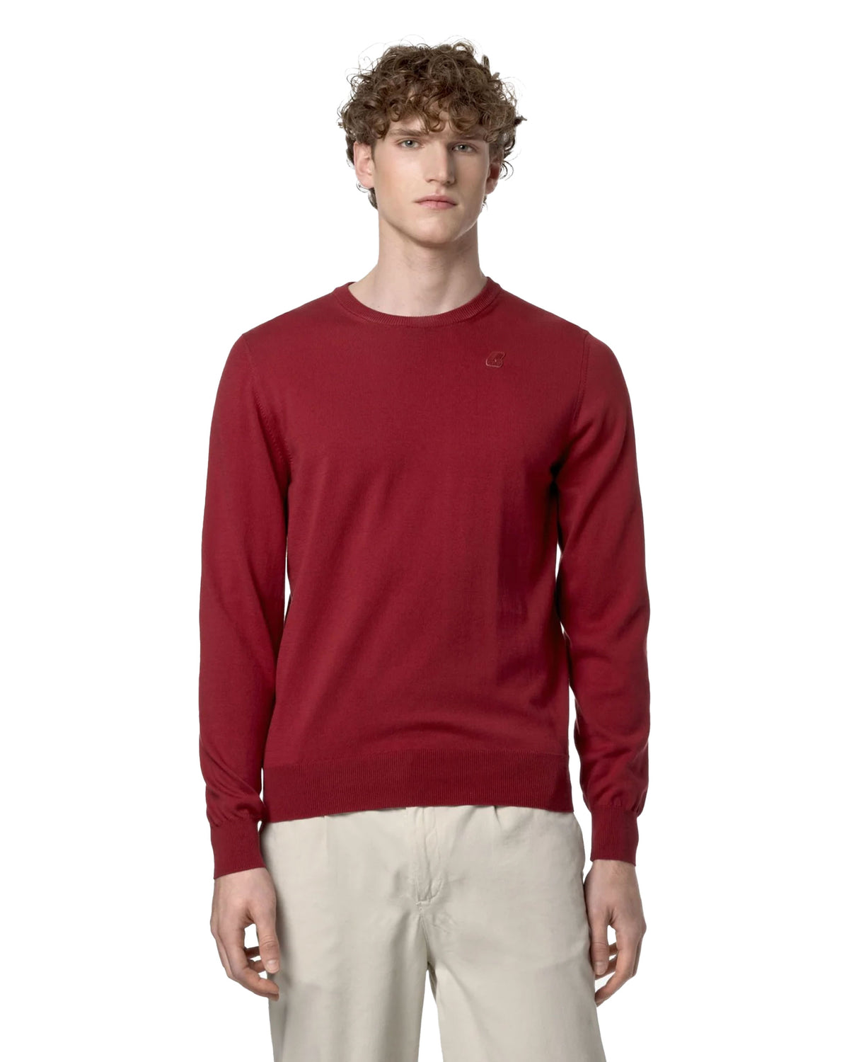 Man Sweater K-Way Sebastien Cotton Ps Red Dk