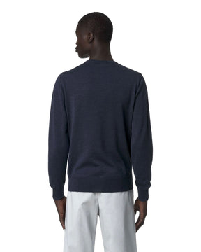 Man's Sweaters K-Way Sebastien Merino Blue Faded Mel