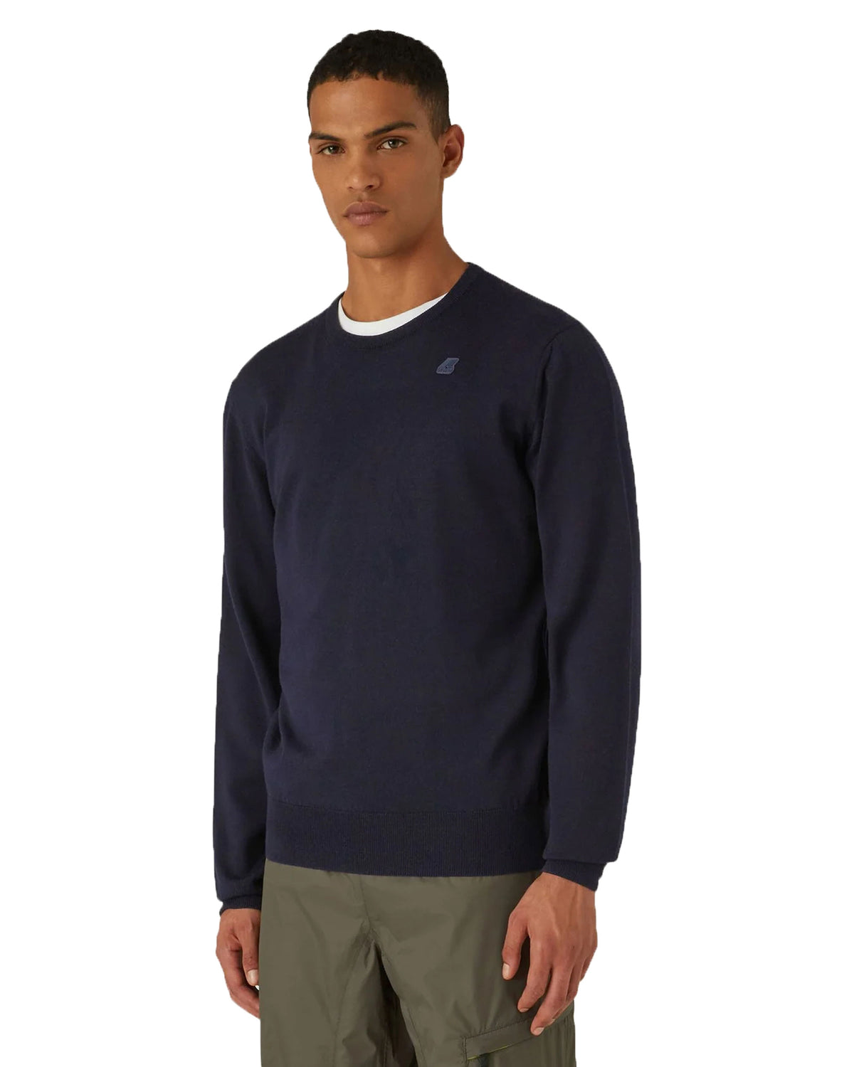 Man Sweater K-Way Sebastien Merino Blue