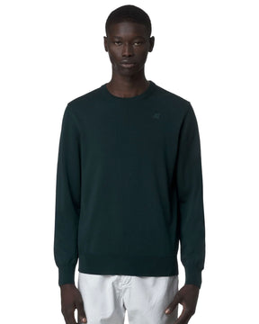 Maglione Uomo K-Way Sebastien Verde Scuro