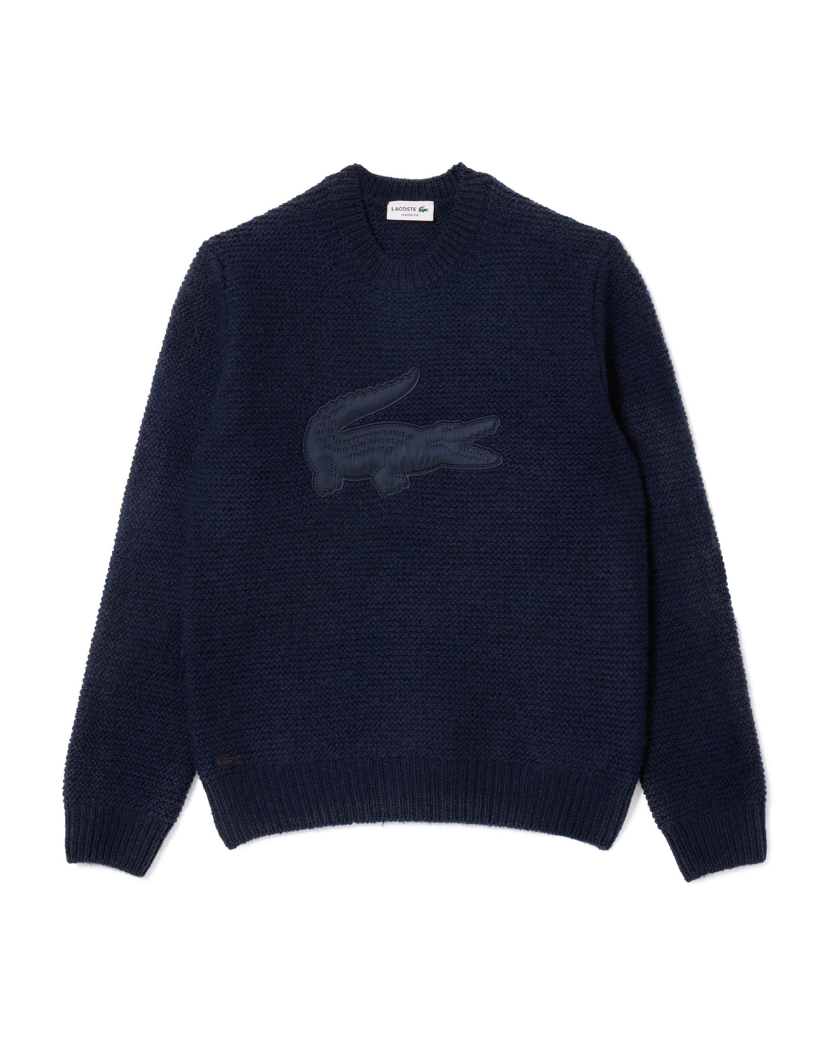 Man Sweater Lacoste Big Logo Blue