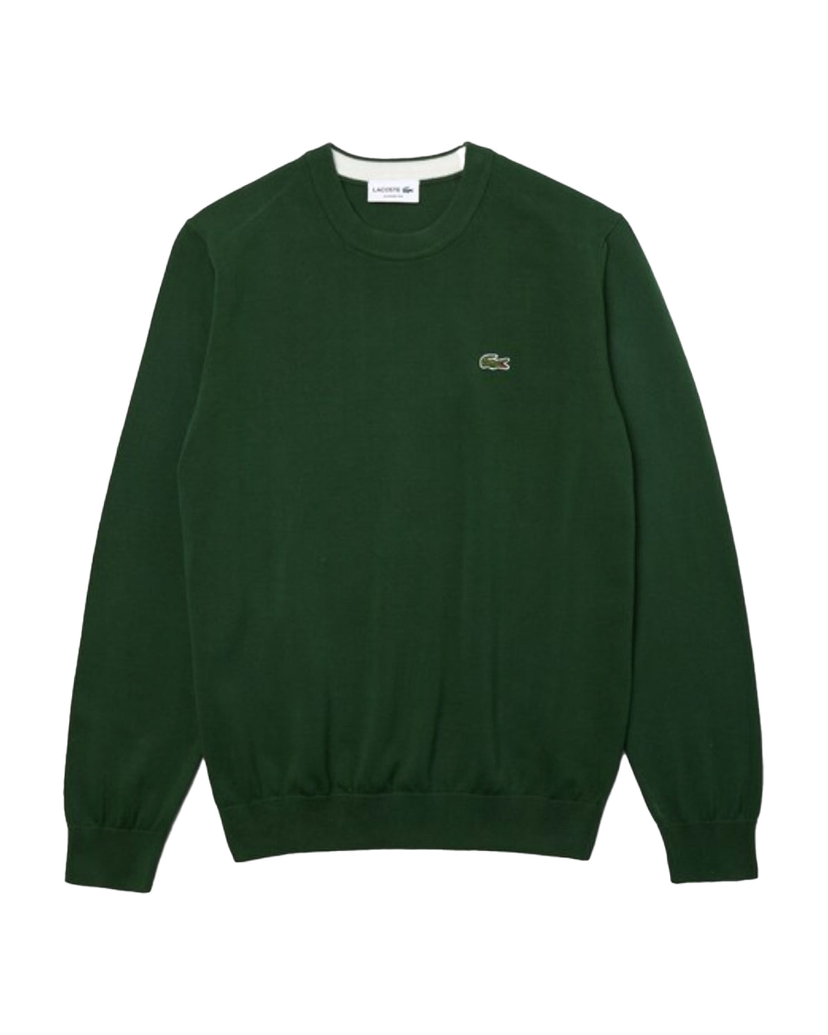 Man Sweater Lacoste Classic Logo Green