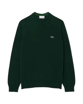 Maglione Uomo Lacoste Classic Logo Verde
