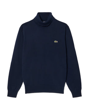 Lacoste Men's High Neck Blue Sweater