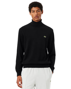 Men's Lacoste High Neck Black Sweater