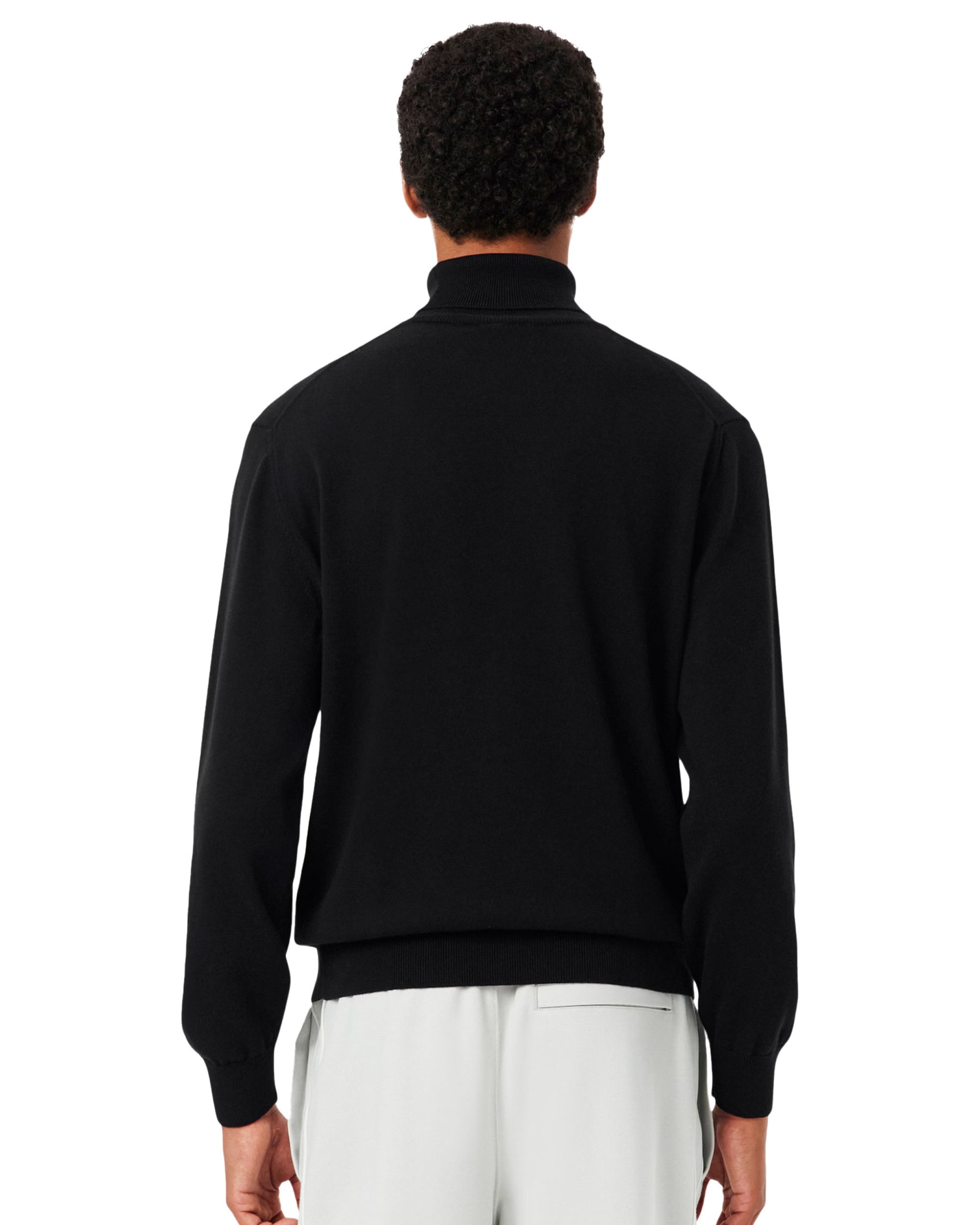 Men's Lacoste High Neck Black Sweater