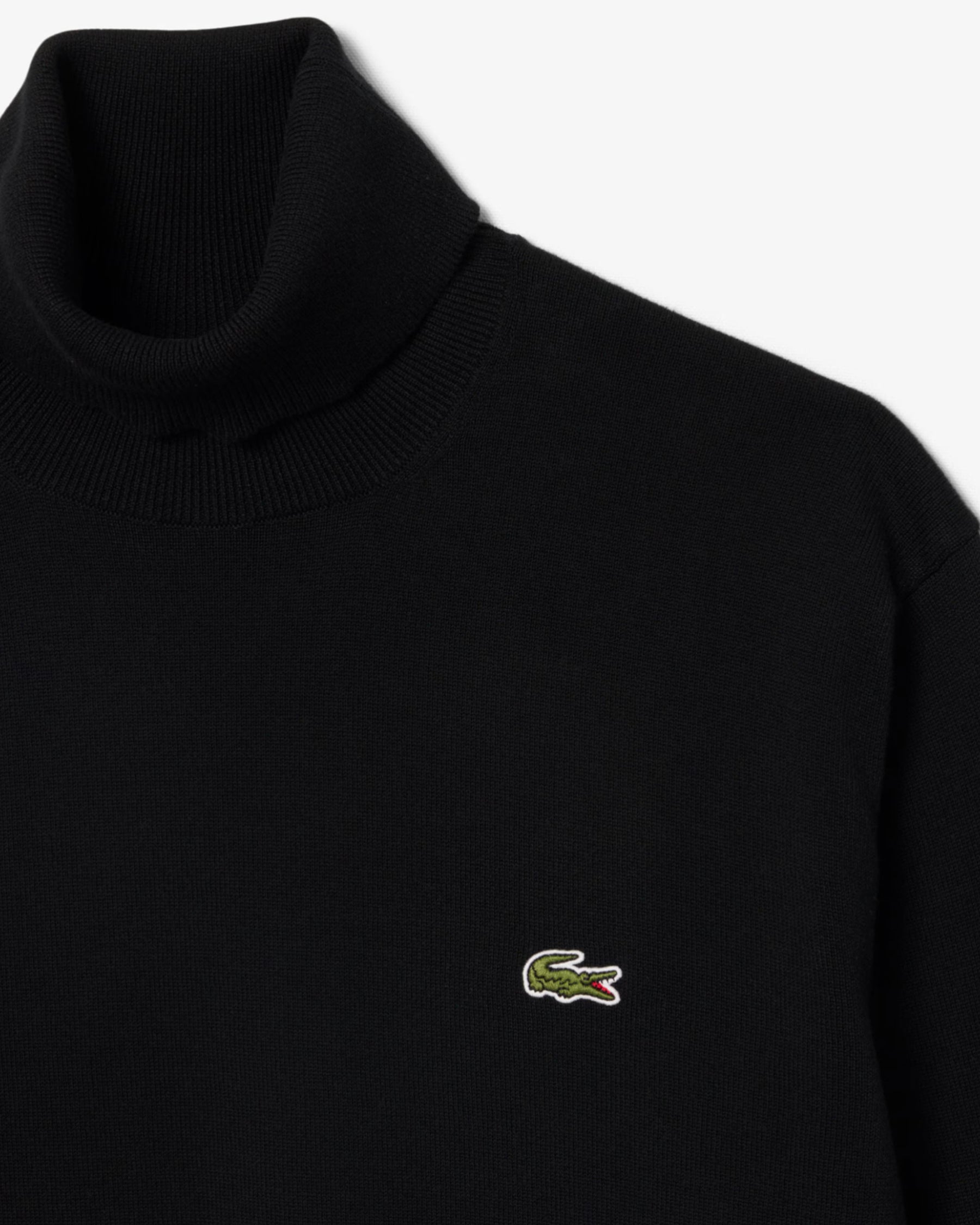 Men's Lacoste High Neck Black Sweater