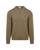 Man Sweaters Lacoste Cotton Beige