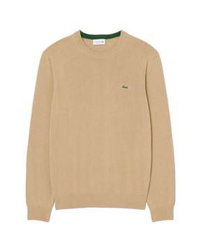 Maglione Uomo Lacoste Cotone Beige