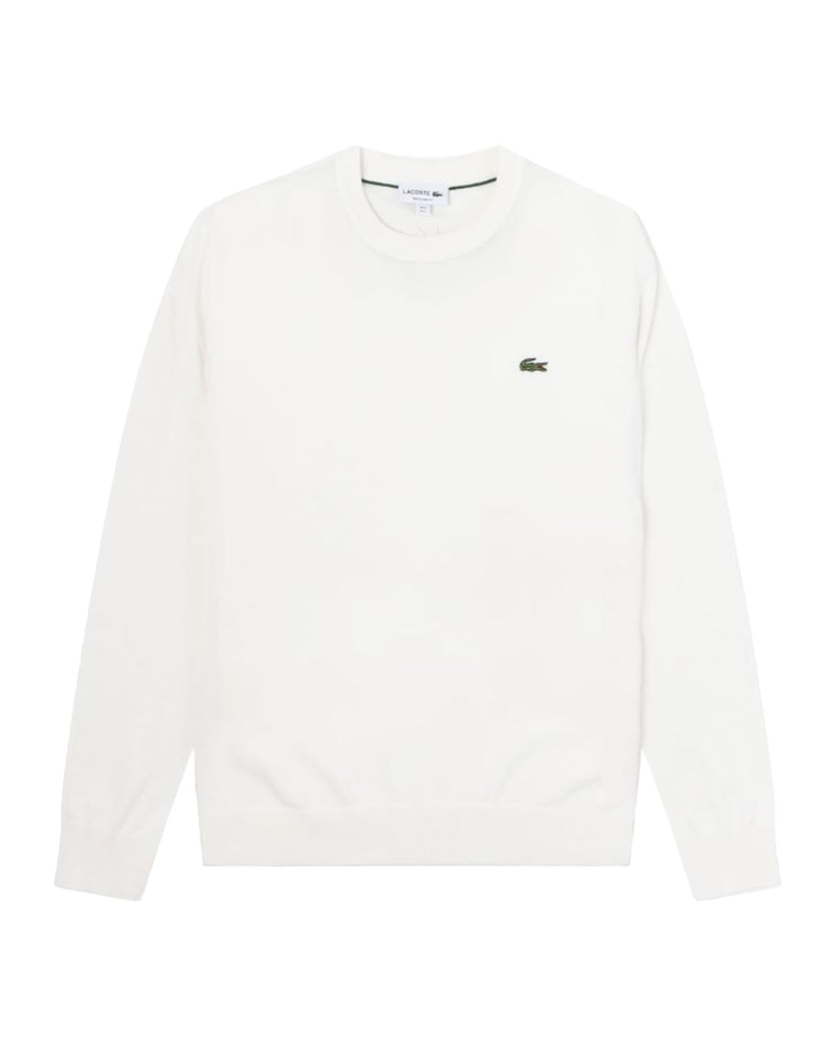 Man Sweaters Lacoste Cotton White