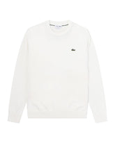 Man Sweaters Lacoste Cotton White