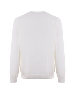 Maglione Uomo Lacoste Cotone Bianco