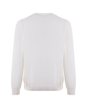 Man Sweaters Lacoste Cotton White