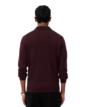 Maglione Uomo Lacoste Cotone Bordeaux