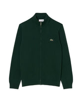 Maglione Uomo Lacoste Full Zip Verde Scuro