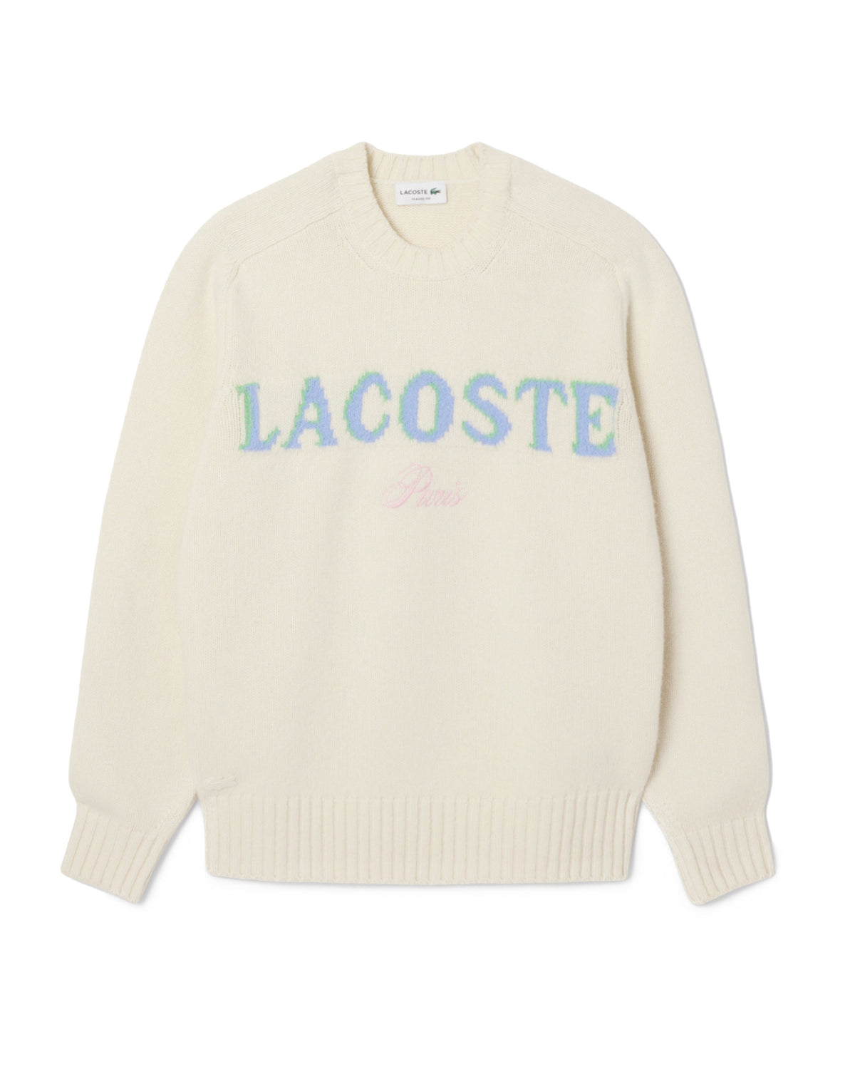 Maglione Uomo Lacoste Lana Cardata Beige