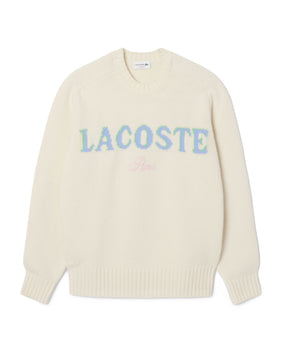 Maglione Uomo Lacoste Lana Cardata Beige