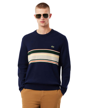 Maglione Uomo Lacoste Made In France Blu