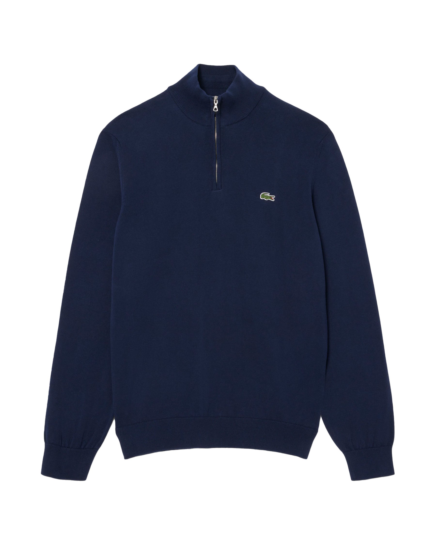 Maglione Uomo Lacoste Mezza Zip Blu
