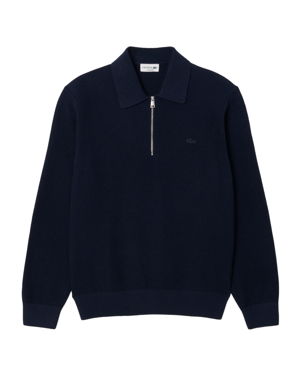 Maglione Uomo Lacoste Polo Mezza Zip Blu