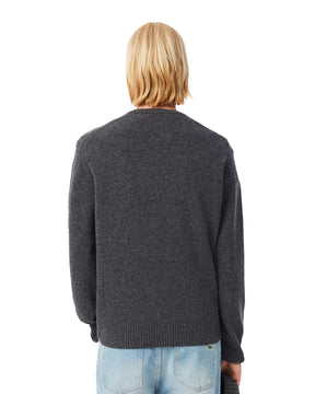 Maglione Uomo Lacoste lana Cardata Grigio