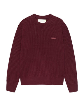 Maglione Uomo New Amsterdam Surfassociation Knitted Crewneck Burgundy