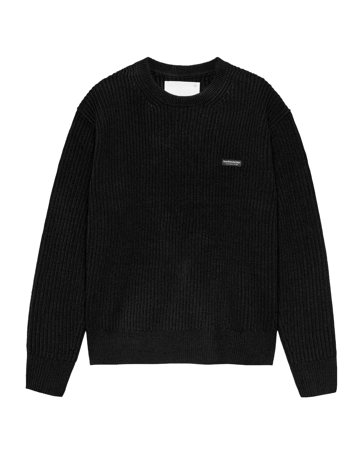 Maglione Uomo New Amsterdam Surfassociation Knitted Crewneck Nero