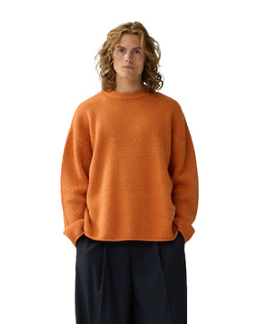 Maglione Uomo New Amsterdam Surfassociation Tide Knit Burned Orange